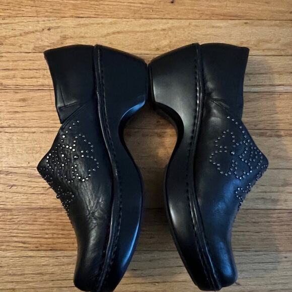 Ariat Women's Black Studded Western Slip On Clogs Comfort Shoe Leather Career - Picture 2 of 5